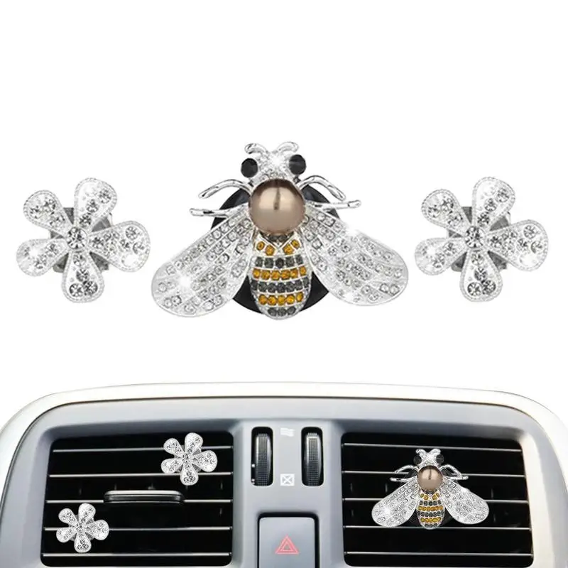 Bee Car Air Fresheners Vent Clips Deodorant Perfume Diffuser Car-styling Vent Fragrance Pendant Rhinestone Shiny Car Accessories
Bee Car Air Fresheners Vent Clips Deodorant Perfume Diffuser Car-styling Vent Fragrance Pendant Rhinestone Shiny Car Accessories