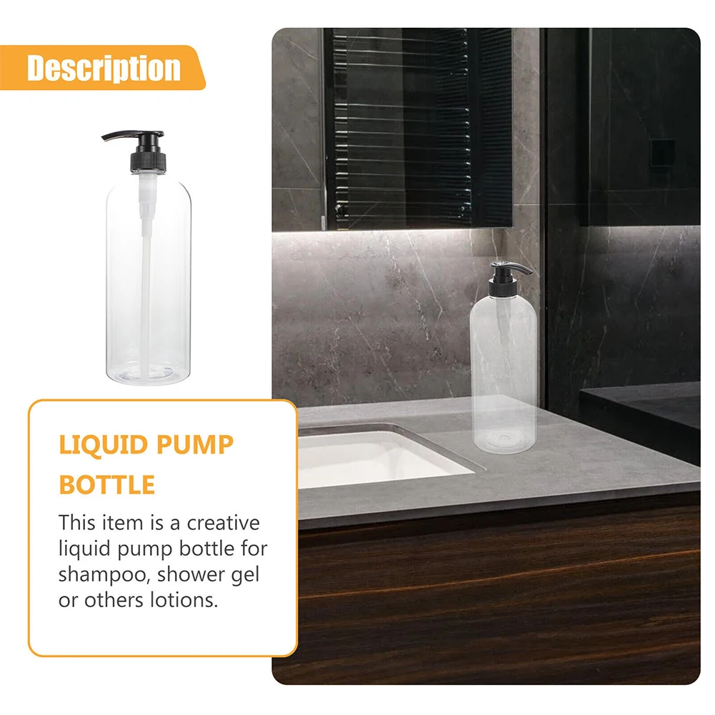 3pcs Soap Dispenser Transparent Storage Shampoo Pump Bottles Cream Lotion Container 500ml Family Hotel Kitchen Bathroom
3pcs Soap Dispenser Transparent Storage Shampoo Pump Bottles Cream Lotion Container 500ml Family Hotel Kitchen Bathroom
