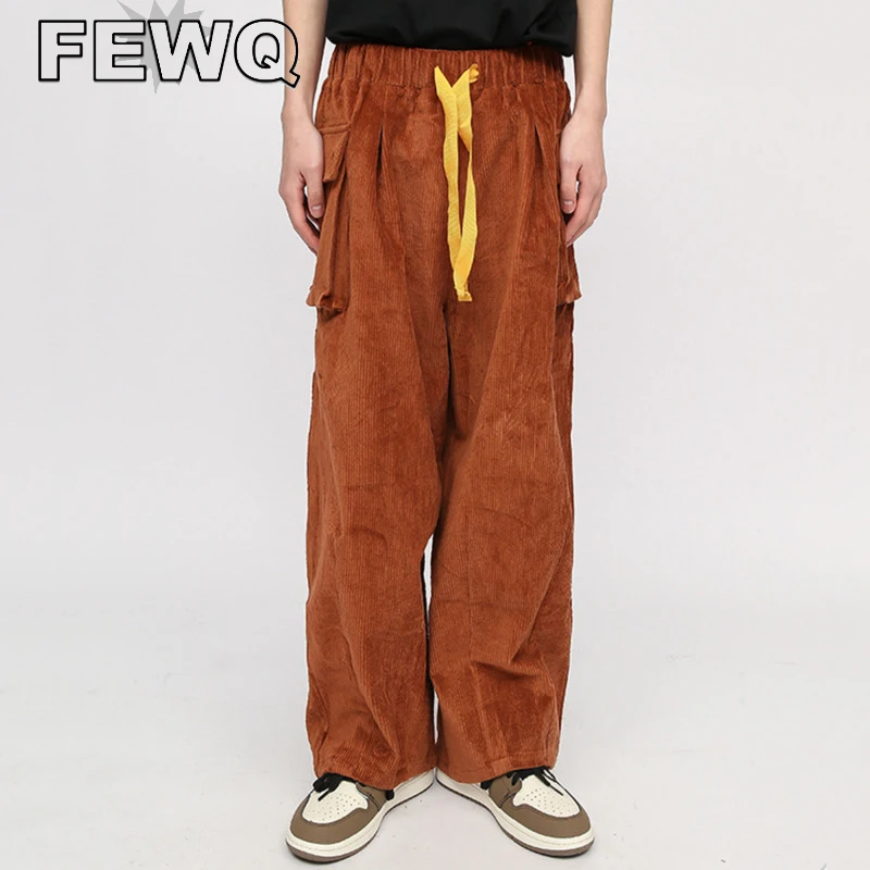 FEWQ Y2k Men's Cargo Pants Corduroy Male Drawstring Safari Style Trousers Multi Overalls Straight 2023 Spring Stylih New 24B1000
FEWQ Y2k Men's Cargo Pants Corduroy Male Drawstring Safari Style Trousers Multi Overalls Straight 2023 Spring Stylih New 24B1000