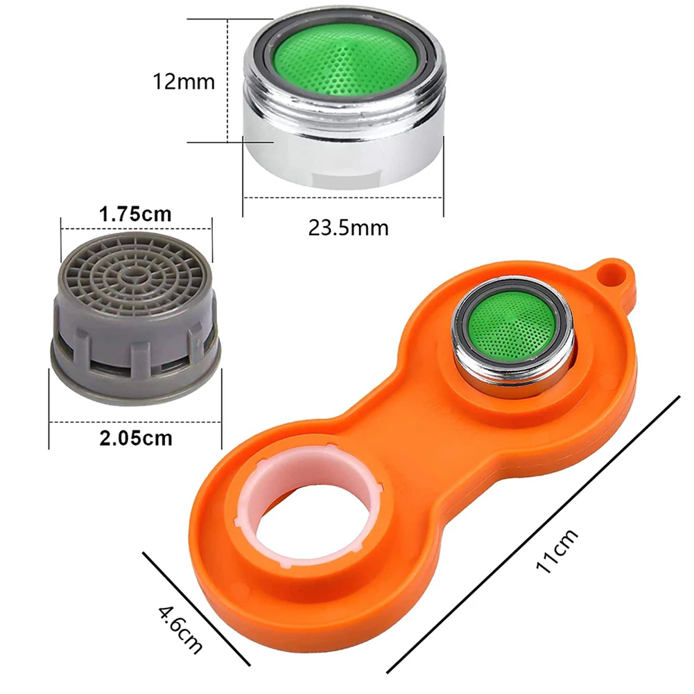 20x Water Saving M24 Aerator Faucet Tap Replaceable Filter Nozzle With Wrench Pipe Fittings Water Purifier Accessories
20x Water Saving M24 Aerator Faucet Tap Replaceable Filter Nozzle With Wrench Pipe Fittings Water Purifier Accessories
