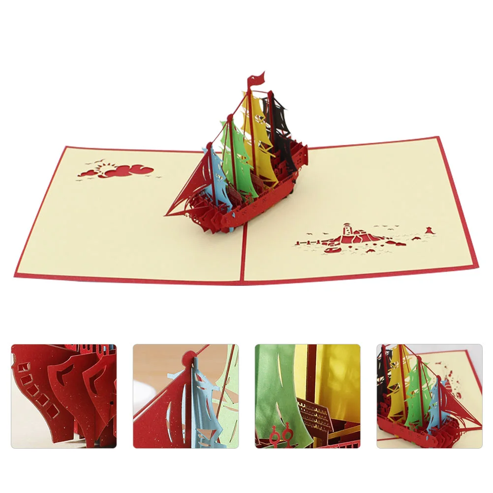 1 шт. Забавный Рождественский парусник дизайн благословение изысканный 3D праздничный 
1 шт. Забавный Рождественский парусник дизайн благословение изысканный 3D праздничный