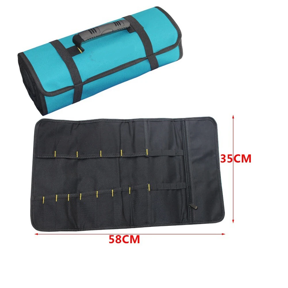 1pcs 58cm*35cm Multifunction Oxford Cloth Folding Wrench Bag Pocket Tool Roll Storage Organizer For Mounting Pliers Screwdriver
1pcs 58cm*35cm Multifunction Oxford Cloth Folding Wrench Bag Pocket Tool Roll Storage Organizer For Mounting Pliers Screwdriver