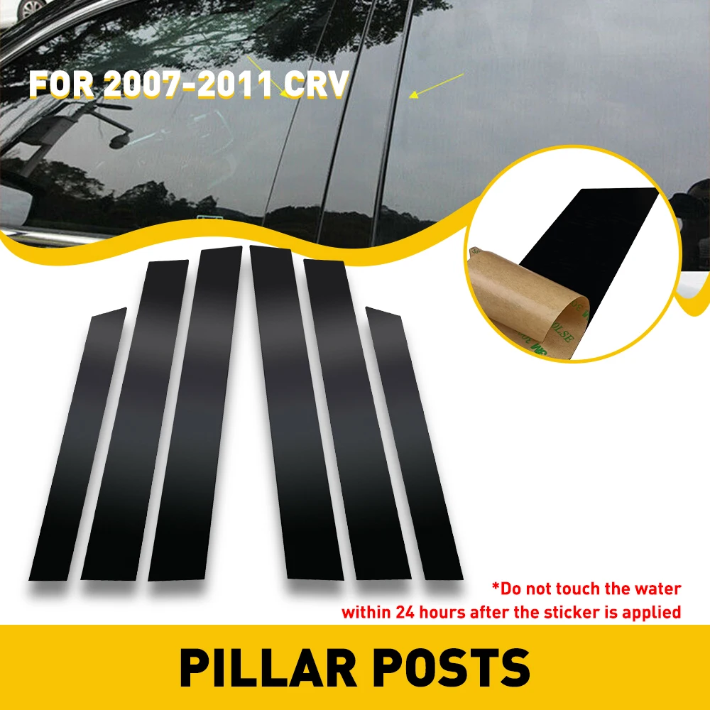 6Pcs/Set Car Black Mirror Window Pillar Posts For Honda CRV 4dr 2007 2008 2009 2010 2011 Cover Door Trim Sticker Car Accessories 
6Pcs/Set Car Black Mirror Window Pillar Posts For Honda CRV 4dr 2007 2008 2009 2010 2011 Cover Door Trim Sticker Car Accessories