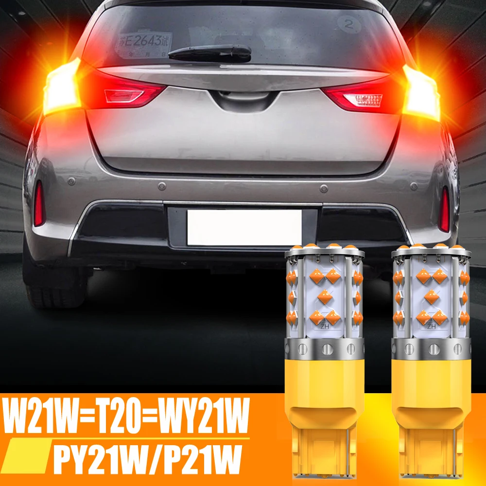 2pcs T20 LED 7440 W21W Canbus Bulb No Hyper Flash 1156 BA15S P21W PY21W BAU15S For Car Turn Signal Light Auto 12V Amber Yellow
2pcs T20 LED 7440 W21W Canbus Bulb No Hyper Flash 1156 BA15S P21W PY21W BAU15S For Car Turn Signal Light Auto 12V Amber Yellow