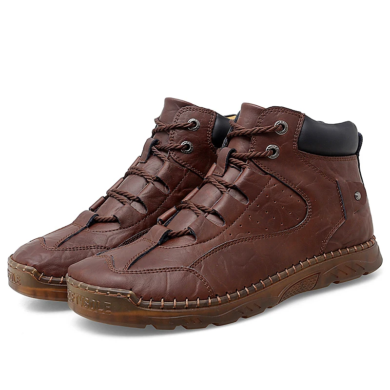 New Men's Two Layer Cowhide Bare Boots Handmade High Quality Genuine Leather Fashion Comfortable and Breathable Boots Size 38-48
New Men's Two Layer Cowhide Bare Boots Handmade High Quality Genuine Leather Fashion Comfortable and Breathable Boots Size 38-48