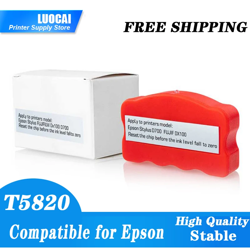Новый 1 шт. T5820 C13T5820 восстановитель чипа резервуара чернил для Epson D700 для Fuji DX100 p800 P808 P807 отходной коллектор чернил
Новый 1 шт. T5820 C13T5820 восстановитель чипа резервуара чернил для Epson D700 для Fuji DX100 p800 P808 P807 отходной коллектор чернил