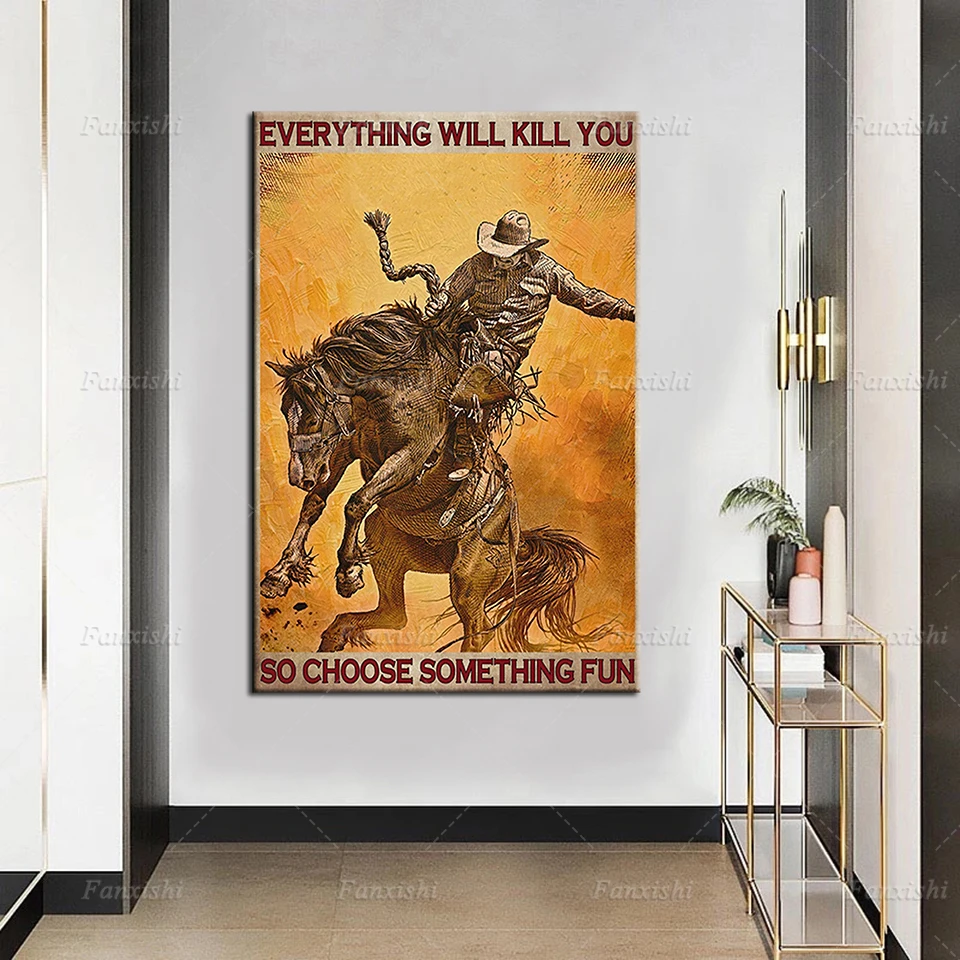 Canvas Paintings Wall Art Everything Will Kill You Horse Poster Hd Prints Vintage Modular Pictures Home Decor For Living Room
Canvas Paintings Wall Art Everything Will Kill You Horse Poster Hd Prints Vintage Modular Pictures Home Decor For Living Room