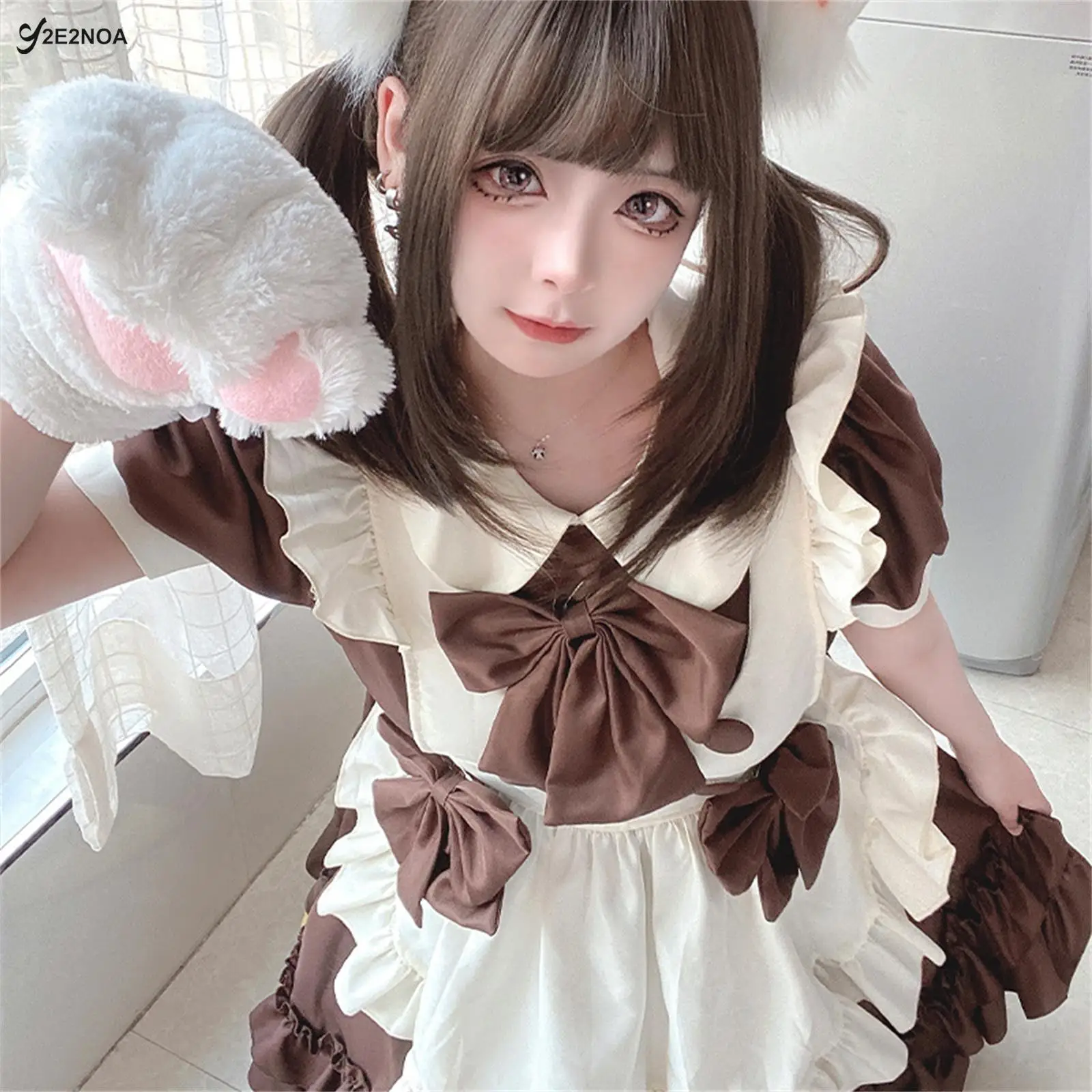 Lolita Japanese Maid Costumes Brown Sweet Maid Cos Dress Role Party Maid Cosplay Costume Anime Japanese Outfit Lolita Dress
Lolita Japanese Maid Costumes Brown Sweet Maid Cos Dress Role Party Maid Cosplay Costume Anime Japanese Outfit Lolita Dress