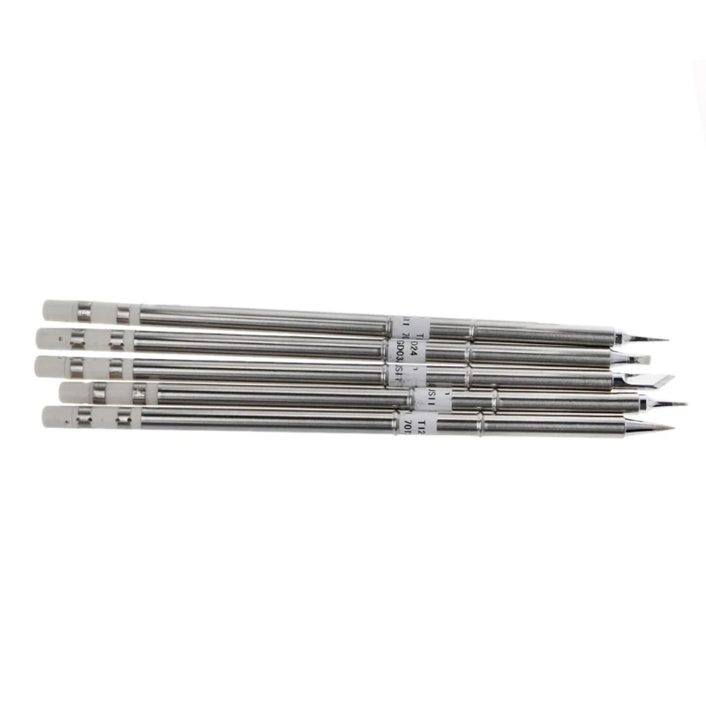 5pcs T12 Series Soldering Iron Tip For 942/950/951/952/202/203/204/206 Soldering Station Welding Tool Soldering Iron Tip
5pcs T12 Series Soldering Iron Tip For 942/950/951/952/202/203/204/206 Soldering Station Welding Tool Soldering Iron Tip