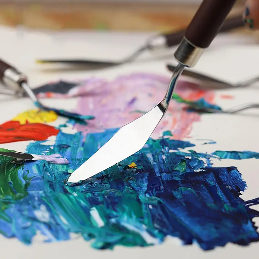 Gouache Paint Oil Painting Scraper Set Handmade Spatula Palette Knife Art Oil Painting Mixing Knife Scraping Art Tool
Gouache Paint Oil Painting Scraper Set Handmade Spatula Palette Knife Art Oil Painting Mixing Knife Scraping Art Tool