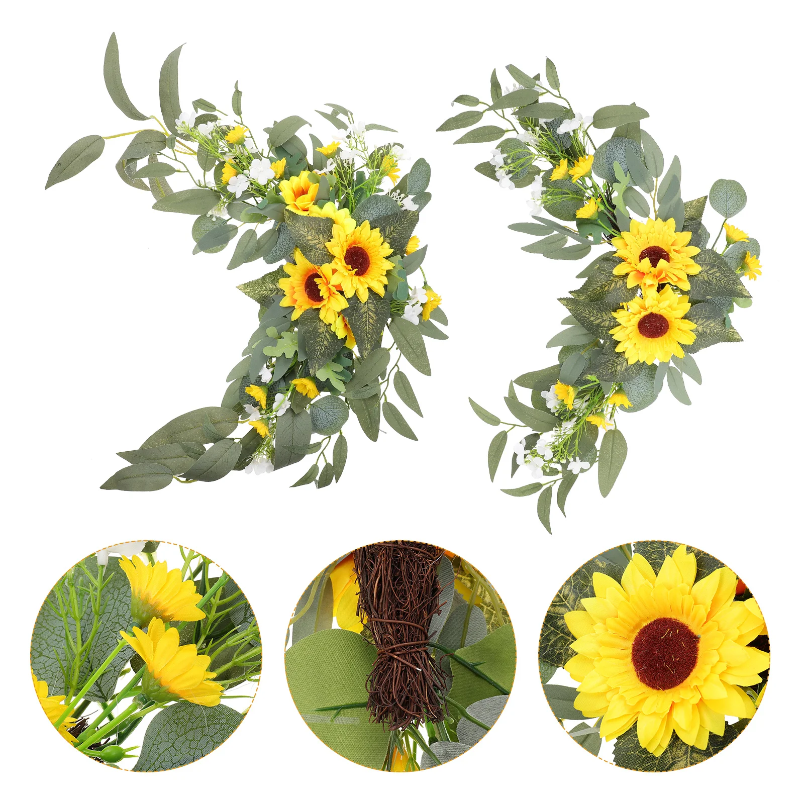 Flower Sunflower Wreath Wedding Decor Arch Artificial Floral Fake Decorative Door Garland Chair Leaves Flowers Ornament Party 
Flower Sunflower Wreath Wedding Decor Arch Artificial Floral Fake Decorative Door Garland Chair Leaves Flowers Ornament Party