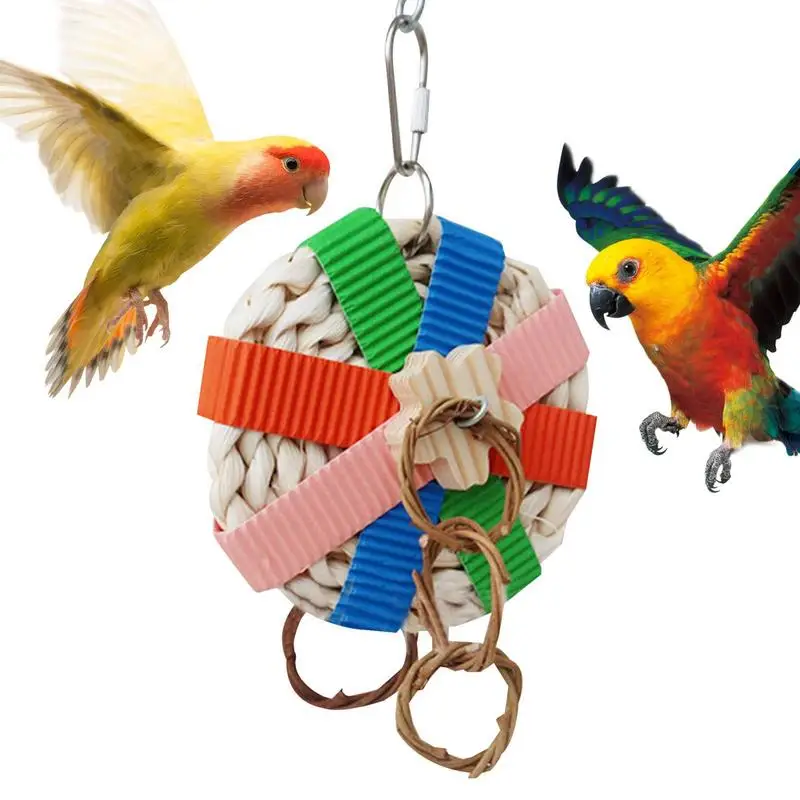 Parrot Chew Toys Cockatiel Toy Bird Chew Toys With Metal Hook Colorful Foraging Toys For Parakeets Straw Shredding Toys Garden
Parrot Chew Toys Cockatiel Toy Bird Chew Toys With Metal Hook Colorful Foraging Toys For Parakeets Straw Shredding Toys Garden