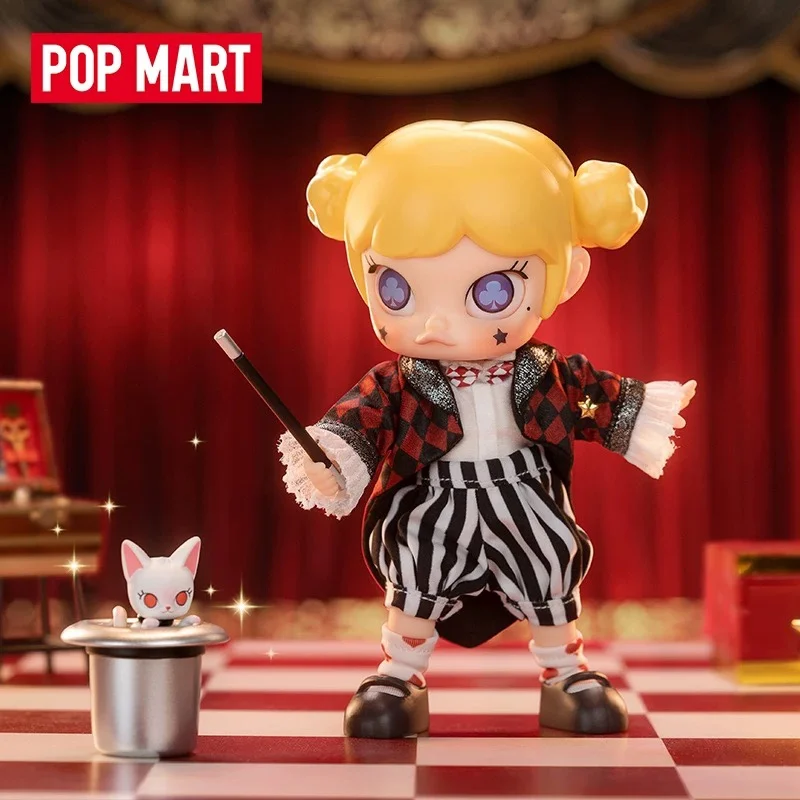

POP MART MOLLY Magic Show Movable Doll BJD Set Dress Toy Kawaii Action Doll Toys Collection Figurine Surprise Model Mystery Box