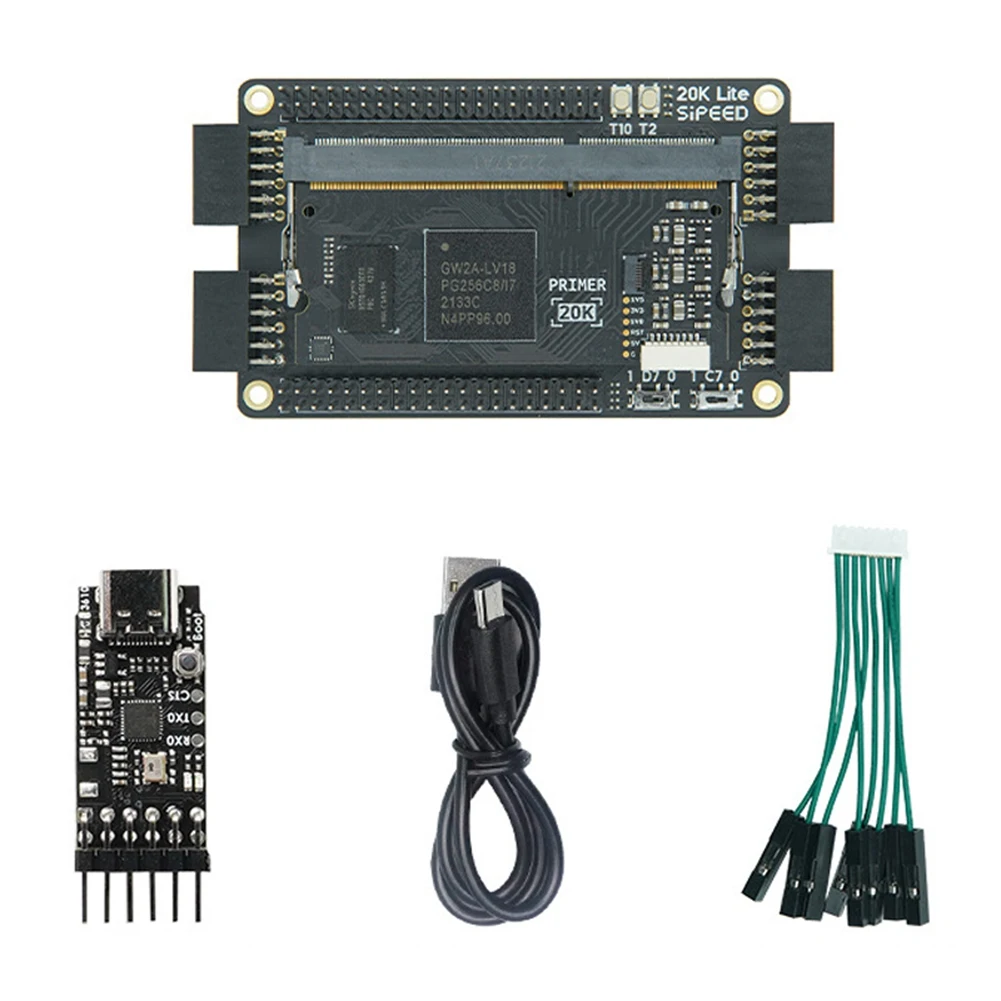 Для Sipeed Tang праймер 20K основная плата + нижняя пластина + модуль отладки RV + USB-кабель + 2,54 мм клеммный кабель комплект платы
Для Sipeed Tang праймер 20K основная плата + нижняя пластина + модуль отладки RV + USB-кабель + 2,54 мм клеммный кабель комплект платы