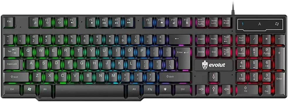 Semi Mecanico Gamer para PC, PS4, Computador, Notebook com Led Iluminado Rainbow Backlight USB
Semi Mecanico Gamer para PC, PS4, Computador, Notebook com Led Iluminado Rainbow Backlight USB