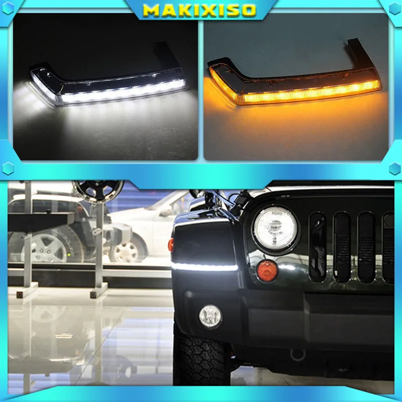 2pcs LED Daytime Running Lights DRL Turn Signal Lamp For Jeep Wrangler 2008 2009 2010 2011 2012 2013 2014 2015
2pcs LED Daytime Running Lights DRL Turn Signal Lamp For Jeep Wrangler 2008 2009 2010 2011 2012 2013 2014 2015