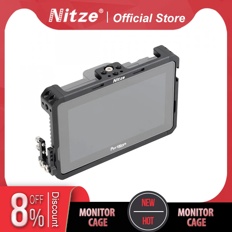 NITZE MONITOR CAGE FOR PORTKEYS BM5 III / BM5 III WR / BM5 WR 5.5" - JTP-BM5
NITZE MONITOR CAGE FOR PORTKEYS BM5 III / BM5 III WR / BM5 WR 5.5" - JTP-BM5