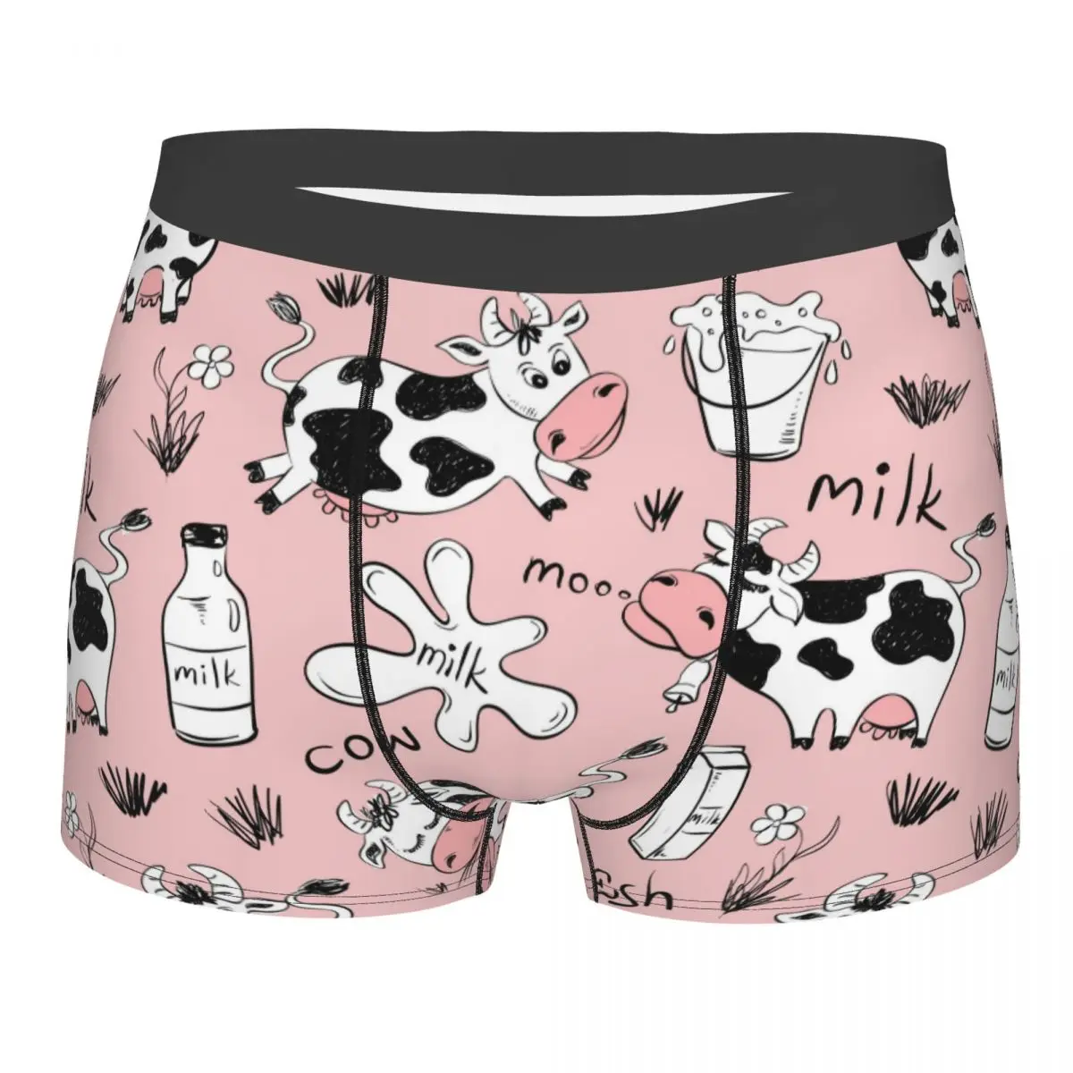 Men Pink Cows Milk Pattern Boxer Briefs Shorts Panties Soft Underwear Animal Male Funny Underpants
Men Pink Cows Milk Pattern Boxer Briefs Shorts Panties Soft Underwear Animal Male Funny Underpants