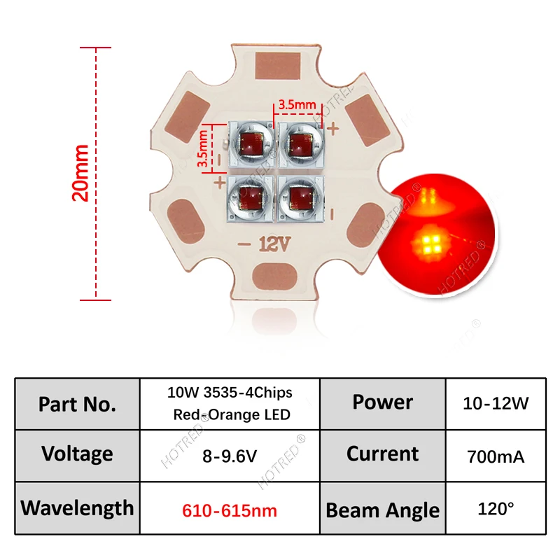 10 Вт Янтарно-желтый оранжевый светодиодный чип высокой мощности Автомобильный светильник DC2V/4V/8V 590nm 595nm 600nm 605/610nm 615nm Красно-оранжевый 3535 4 чипа Бусины
10 Вт Янтарно-желтый оранжевый светодиодный чип высокой мощности Автомобильный светильник DC2V/4V/8V 590nm 595nm 600nm 605/610nm 615nm Красно-оранжевый 3535 4 чипа Бусины
