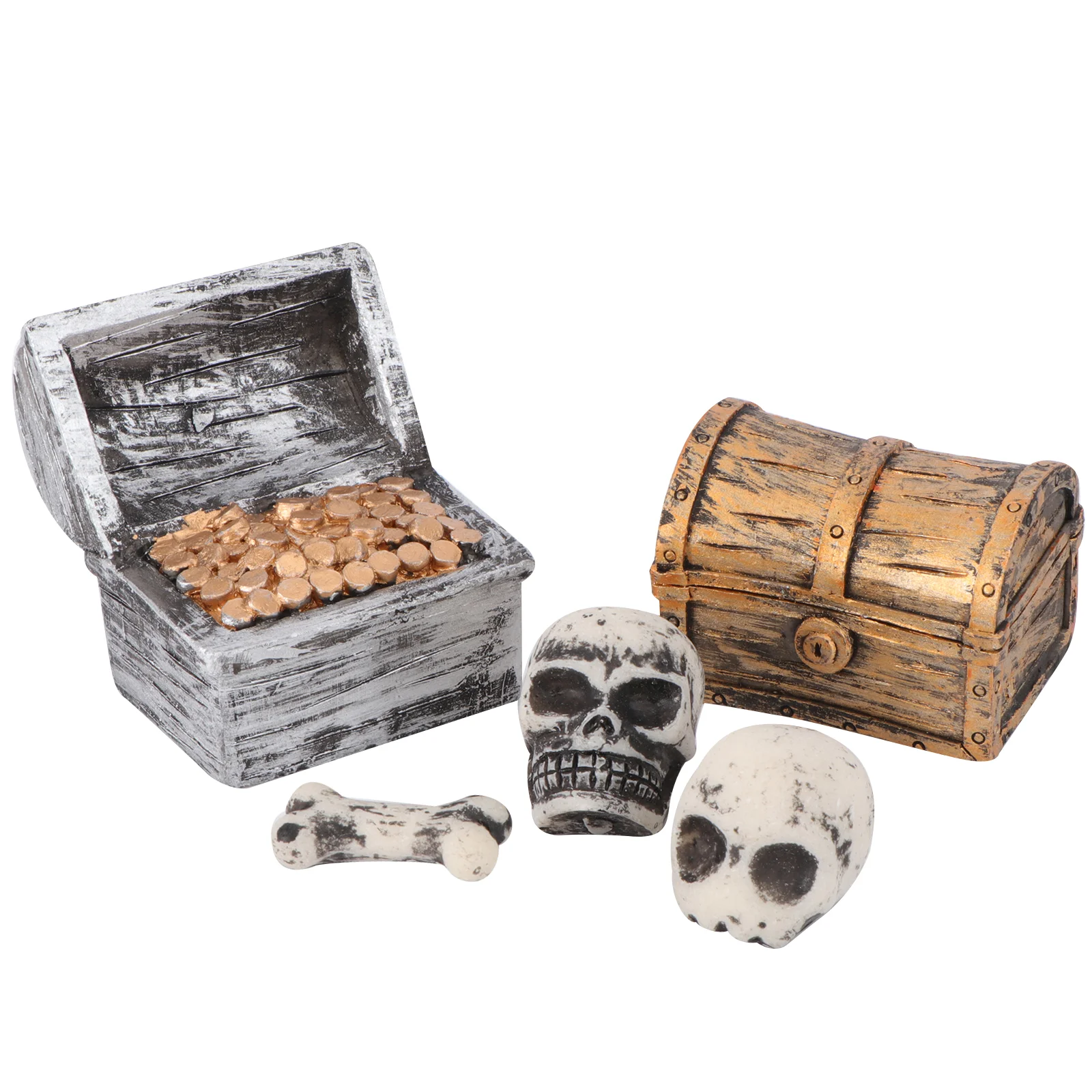 5Pcs Pirate Treasure Box Ornament Home Adornment Treasure Box Ornament Home Decor Resin Decor for Home
5Pcs Pirate Treasure Box Ornament Home Adornment Treasure Box Ornament Home Decor Resin Decor for Home