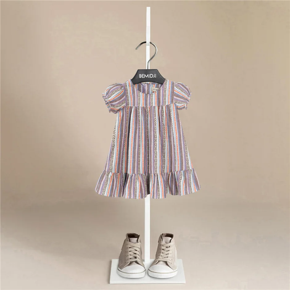 Fashion Summer New Baby Girl Dress Short Sleeve Princess Kids Clothing Striaped Wear Cotton Children's Fashion 1-7 Years
Fashion Summer New Baby Girl Dress Short Sleeve Princess Kids Clothing Striaped Wear Cotton Children's Fashion 1-7 Years