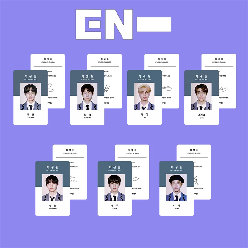 7Pcs/Set Kpop ENHYPEN Photocard New Album Lomo Card Photo Print Cards Poster Picture Fans Gifts Collection Wholesale
7Pcs/Set Kpop ENHYPEN Photocard New Album Lomo Card Photo Print Cards Poster Picture Fans Gifts Collection Wholesale