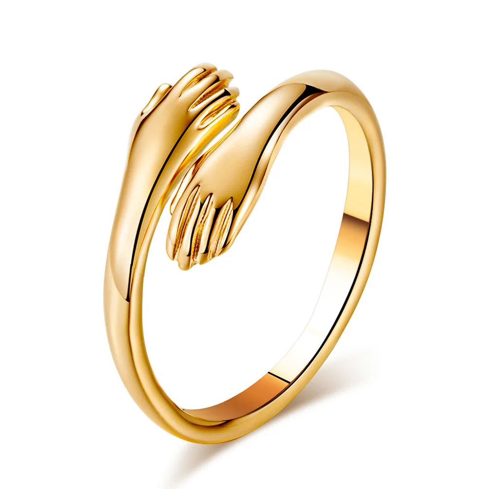 Wholesale Vintage Love Hugging Hands Ring Women Men Personality Punk Opening Ring Jewelry Wedding Anniversary Gifts For Lovers
Wholesale Vintage Love Hugging Hands Ring Women Men Personality Punk Opening Ring Jewelry Wedding Anniversary Gifts For Lovers