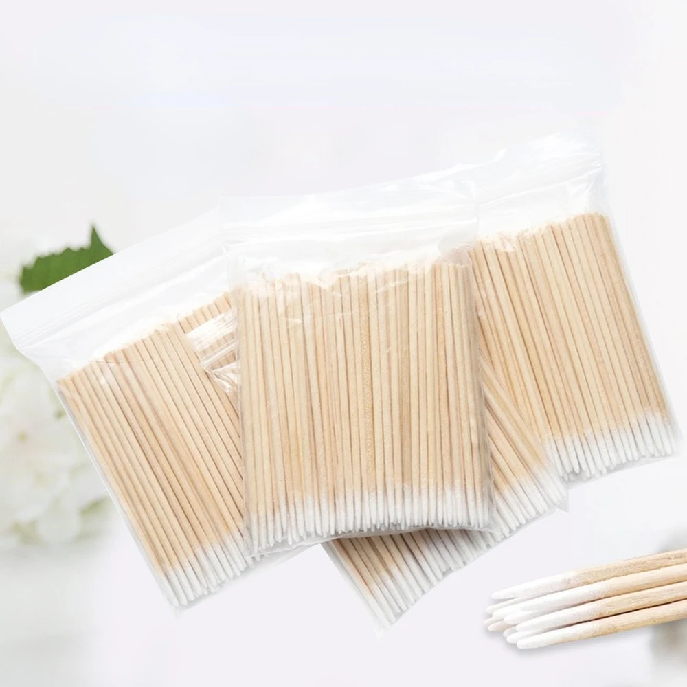 100pcs Disposable Ultra-small Wood Cotton Swab Lint Free Micro Brushes Eyelash Extension Glue Removing Tools women Make Up Brush
100pcs Disposable Ultra-small Wood Cotton Swab Lint Free Micro Brushes Eyelash Extension Glue Removing Tools women Make Up Brush