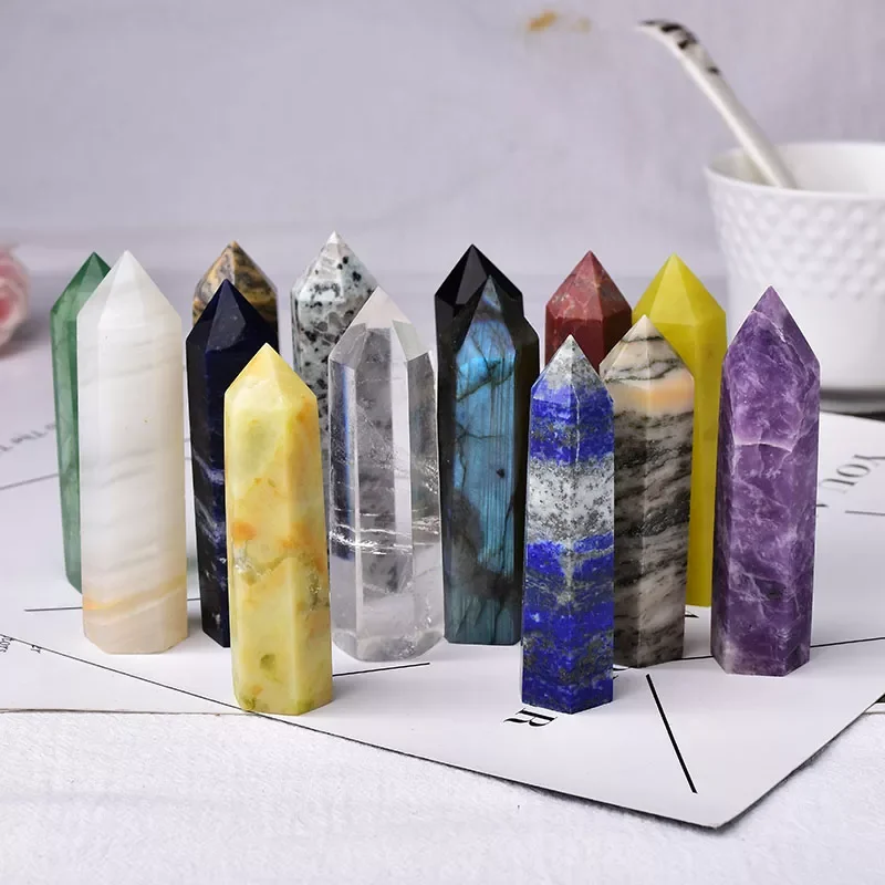 1PC Natural Stones Crystal Point 36 Color Tower Amethyst Rose Quartz Healing Stone Energy Ore Mineral Obelisk Home Ornaments
1PC Natural Stones Crystal Point 36 Color Tower Amethyst Rose Quartz Healing Stone Energy Ore Mineral Obelisk Home Ornaments