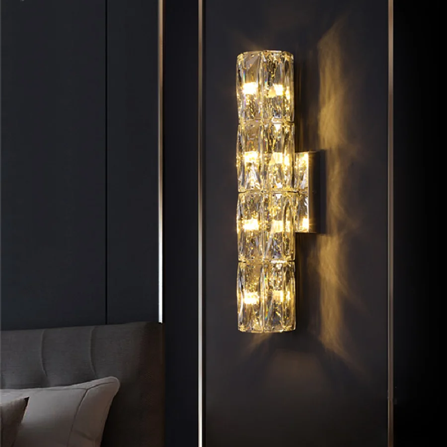 Modern Stainless Steel Wall Lamp Luxury Crystal Lampshape Sconce Corridor Entrance Stair Aisle Light Bedroom Living Room Lamp
Modern Stainless Steel Wall Lamp Luxury Crystal Lampshape Sconce Corridor Entrance Stair Aisle Light Bedroom Living Room Lamp