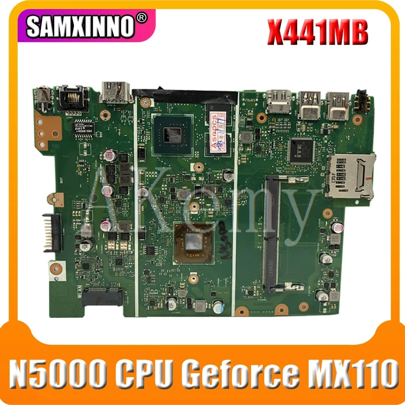 Akemy For Asus X441 X441M X441MB Laotop Mainboard X441MB Motherboard with N5000 CPU Geforce Geforce MX110
Akemy For Asus X441 X441M X441MB Laotop Mainboard X441MB Motherboard with N5000 CPU Geforce Geforce MX110