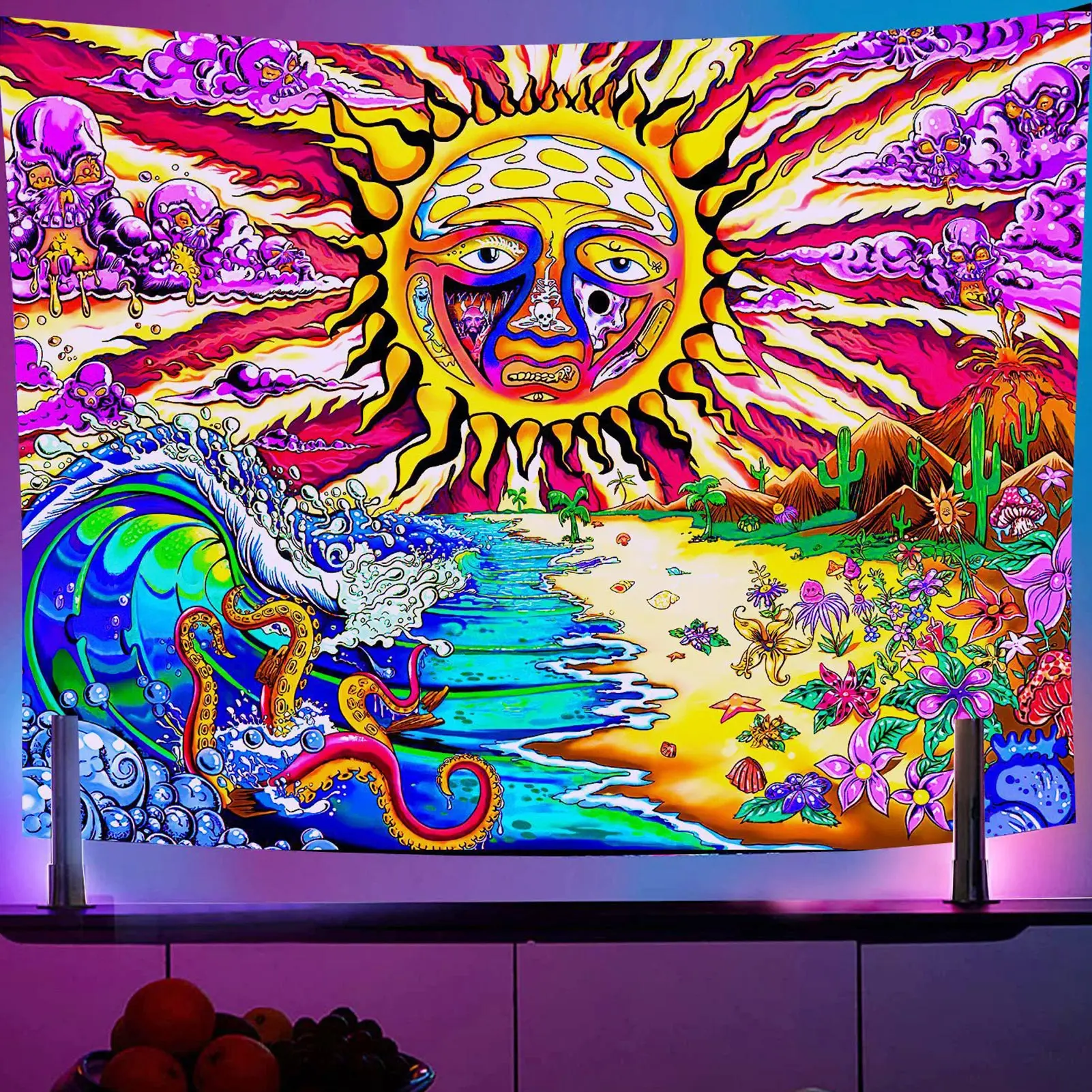 Aesthetic Witchcraft Wall Hanging Blanket Trippy Sun Tapestry Psychedelic Wall Art Tapestries for Home Bedroom Living Room Decor
Aesthetic Witchcraft Wall Hanging Blanket Trippy Sun Tapestry Psychedelic Wall Art Tapestries for Home Bedroom Living Room Decor