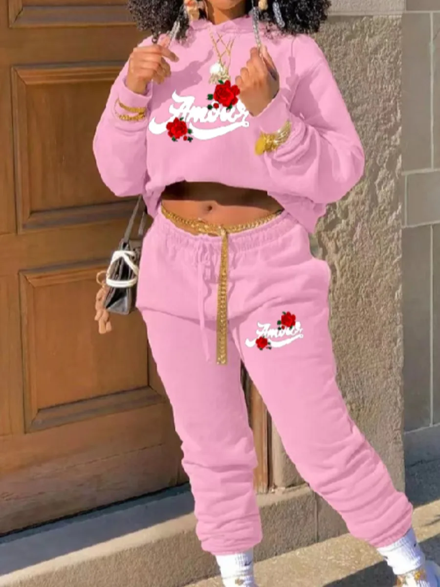 LW Couple Two Piece Rose Flower Letter Print Tracksuit 2PC For Women Men Autumn Stretch Casual Sets Sportswear Fitting Outfits
LW Couple Two Piece Rose Flower Letter Print Tracksuit 2PC For Women Men Autumn Stretch Casual Sets Sportswear Fitting Outfits