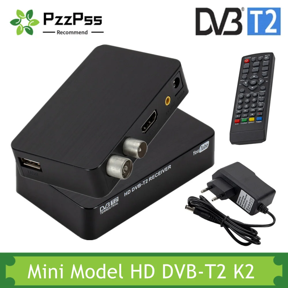 Новинка PzzPss, мини-модель с сильным сигналом, HD DVB-T2 K2, телевизионная приставка, цифровой наземный приемник Full HD 1080 P, DVB-T, цифровой ТВ-тюнер 
Новинка PzzPss, мини-модель с сильным сигналом, HD DVB-T2 K2, телевизионная приставка, цифровой наземный приемник Full HD 1080 P, DVB-T, цифровой ТВ-тюнер