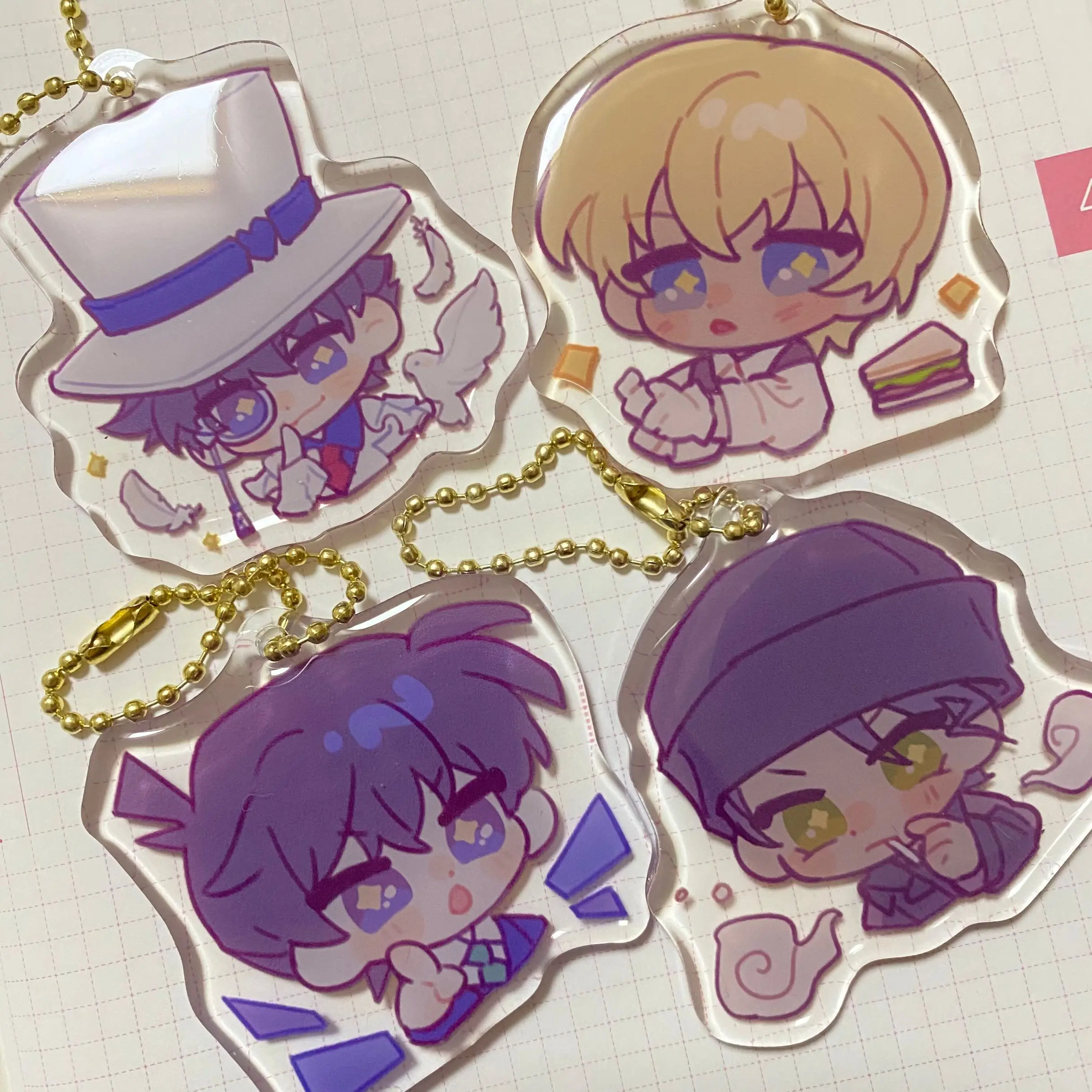 Anime Detective Conan Case Closed Furuya Rei Akai Shuichi Kuroba Kaito Acrylic Keyrings School Bag Student Pendant Toys Keychain
Anime Detective Conan Case Closed Furuya Rei Akai Shuichi Kuroba Kaito Acrylic Keyrings School Bag Student Pendant Toys Keychain