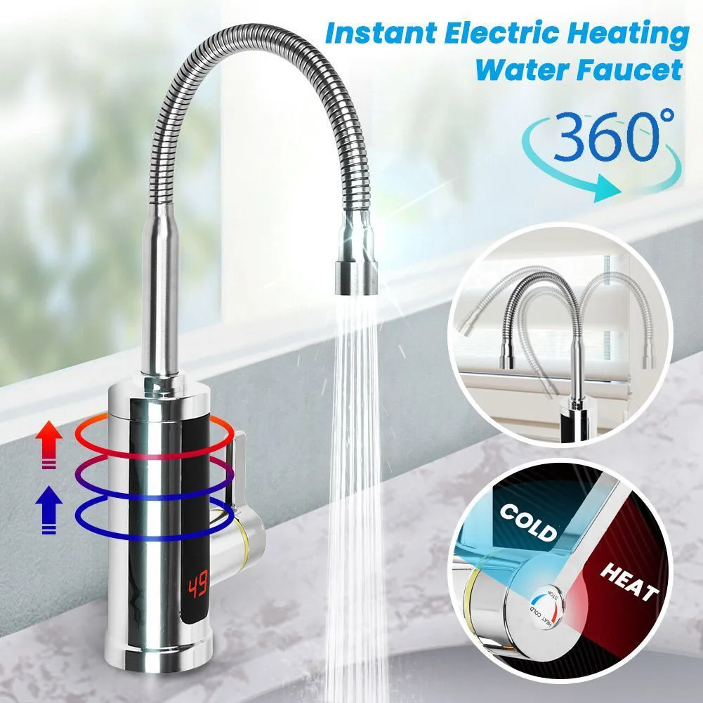 Instant Electric Water Heater Faucet 360° Swivel Attachments Accurate Temperature Display Long Lasting Performance!
Instant Electric Water Heater Faucet 360° Swivel Attachments Accurate Temperature Display Long Lasting Performance!