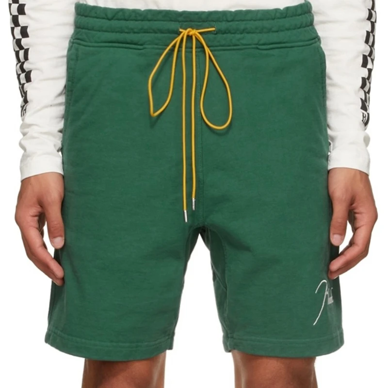 High Quality Rhude Summer Embroidered Logo Retro Shorts High Street Men Women Drawstring Shorts Rhude Dark Green Casual Pants
High Quality Rhude Summer Embroidered Logo Retro Shorts High Street Men Women Drawstring Shorts Rhude Dark Green Casual Pants