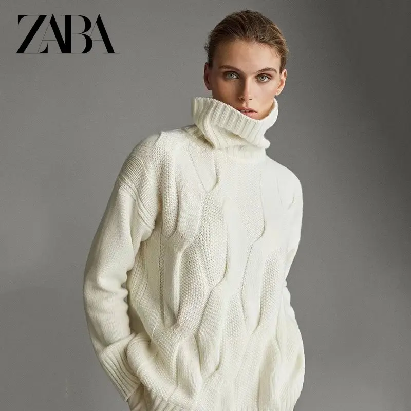 ZABA ZAR ZA Modish 2022 Dutti Winter Women Fashion Vintage Loose Turtleneck Sweaters Tops Female Solid Color Pullovers Ladies
ZABA ZAR ZA Modish 2022 Dutti Winter Women Fashion Vintage Loose Turtleneck Sweaters Tops Female Solid Color Pullovers Ladies