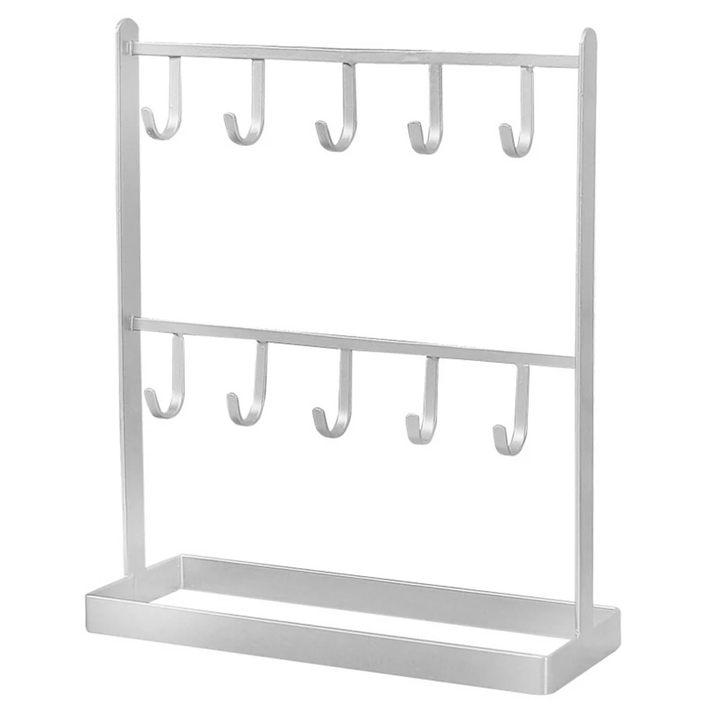Tabletop Iron Jewelry Jewelry Earring Hanger Necklace Ring Earring Earring Shelf Display Shelf Porch Key Rack White
Tabletop Iron Jewelry Jewelry Earring Hanger Necklace Ring Earring Earring Shelf Display Shelf Porch Key Rack White
