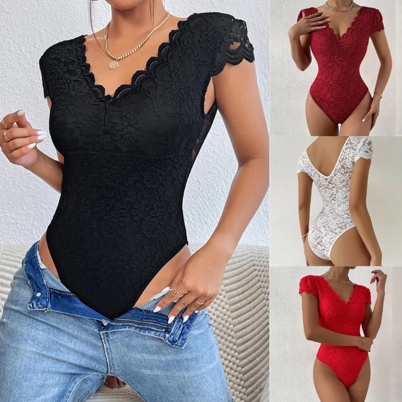 Bodysuit for Women V-Neck Bodysuit Tops Female Short Sleeves Bodysuit Sexy See-Through Bodysuit Fahsion Bodycon Tops
Bodysuit for Women V-Neck Bodysuit Tops Female Short Sleeves Bodysuit Sexy See-Through Bodysuit Fahsion Bodycon Tops