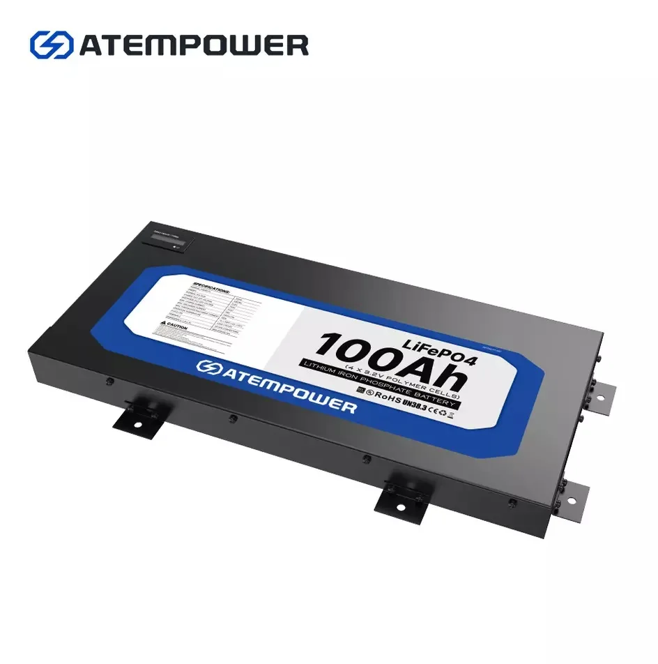 USA Free Shipping ATEM POWER Deep Cycle 12v 100ah Slimline Lithium Iron Phosphate Battery Lithium Lifepo4 Battery for RV
USA Free Shipping ATEM POWER Deep Cycle 12v 100ah Slimline Lithium Iron Phosphate Battery Lithium Lifepo4 Battery for RV