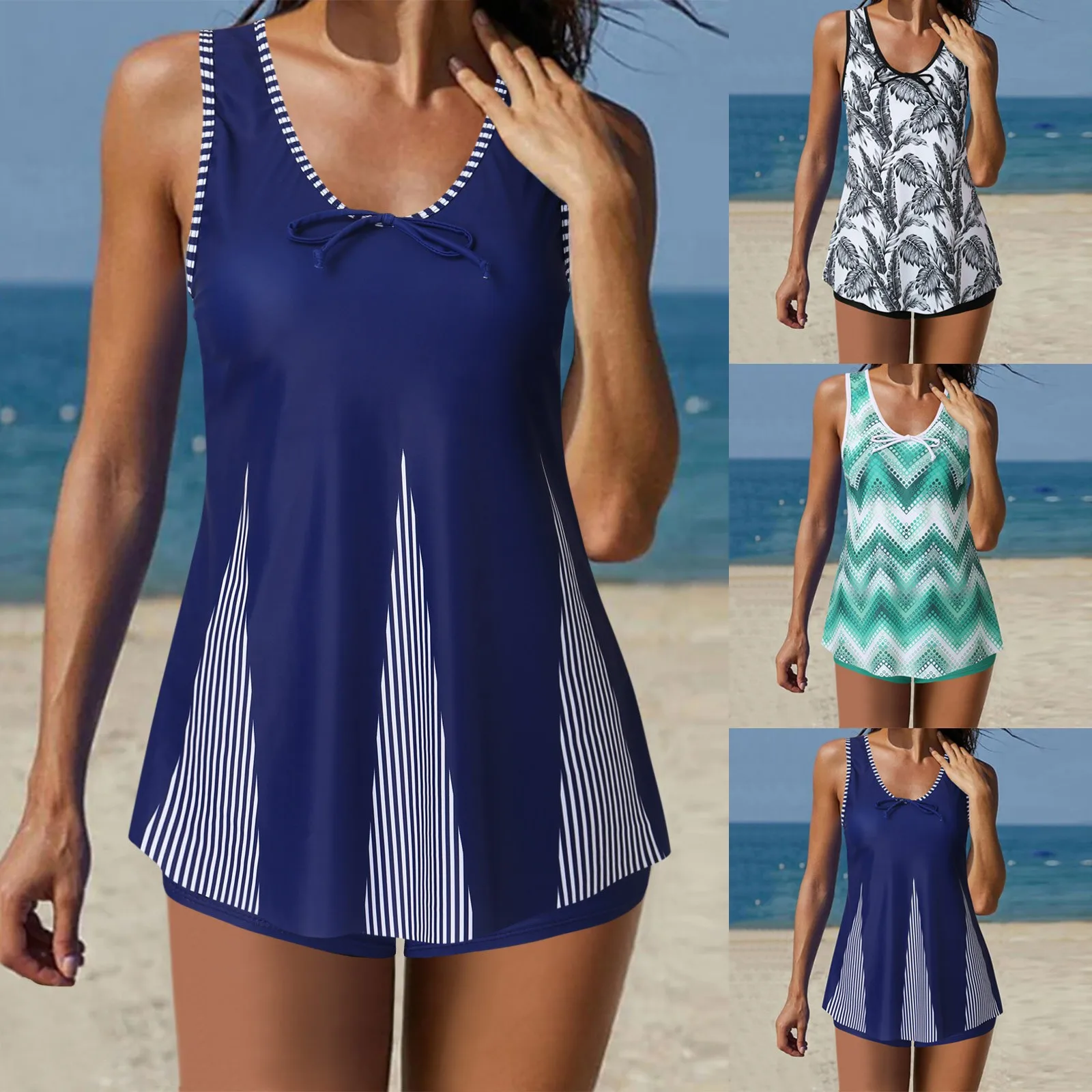 Женские Танкини из двух предметов, купальные костюмы с шортами для мальчиков, плавательные майки с V-образным вырезом, купальные костюмы, 2 б...
Женские Танкини из двух предметов, купальные костюмы с шортами для мальчиков, плавательные майки с V-образным вырезом, купальные костюмы, 2 б...