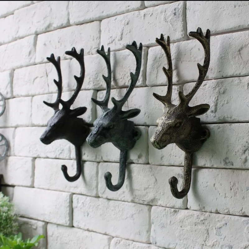 Jixiang Deer Head European Style Retro Iron Art Deer Head Decorative Hook Hat-and-Coat Hook Shop Bar
Jixiang Deer Head European Style Retro Iron Art Deer Head Decorative Hook Hat-and-Coat Hook Shop Bar
