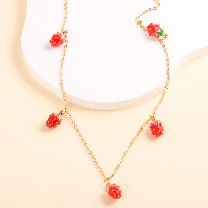 2023 New In Cute 3D Strawberry Pendants Necklace Y2k Fashion Choker Necklace For Women Girls Party Birthday Jewelry Gifts
2023 New In Cute 3D Strawberry Pendants Necklace Y2k Fashion Choker Necklace For Women Girls Party Birthday Jewelry Gifts