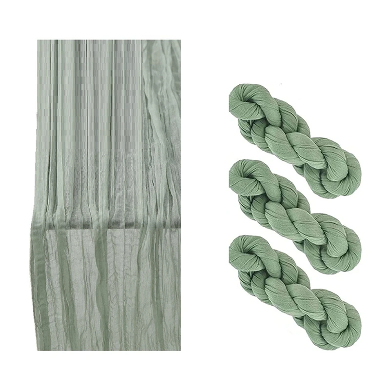 4 Pack 90X400cm Runner Long Rustic Gauze Table Transparent Fabric Table Cloth For Wedding Decoration Birthday Party
4 Pack 90X400cm Runner Long Rustic Gauze Table Transparent Fabric Table Cloth For Wedding Decoration Birthday Party