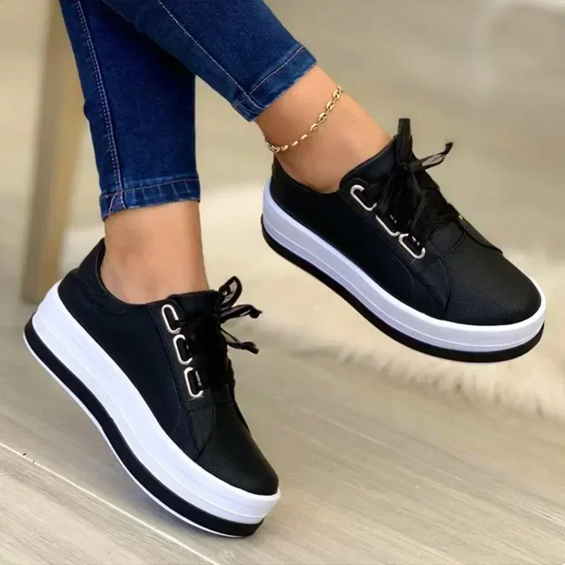 Women Sports Shoes Lady Vulcanized Shoes Outdoor Platform Shoes Female Casual PU Fashion Sneakers Women Wedge Flats
Women Sports Shoes Lady Vulcanized Shoes Outdoor Platform Shoes Female Casual PU Fashion Sneakers Women Wedge Flats