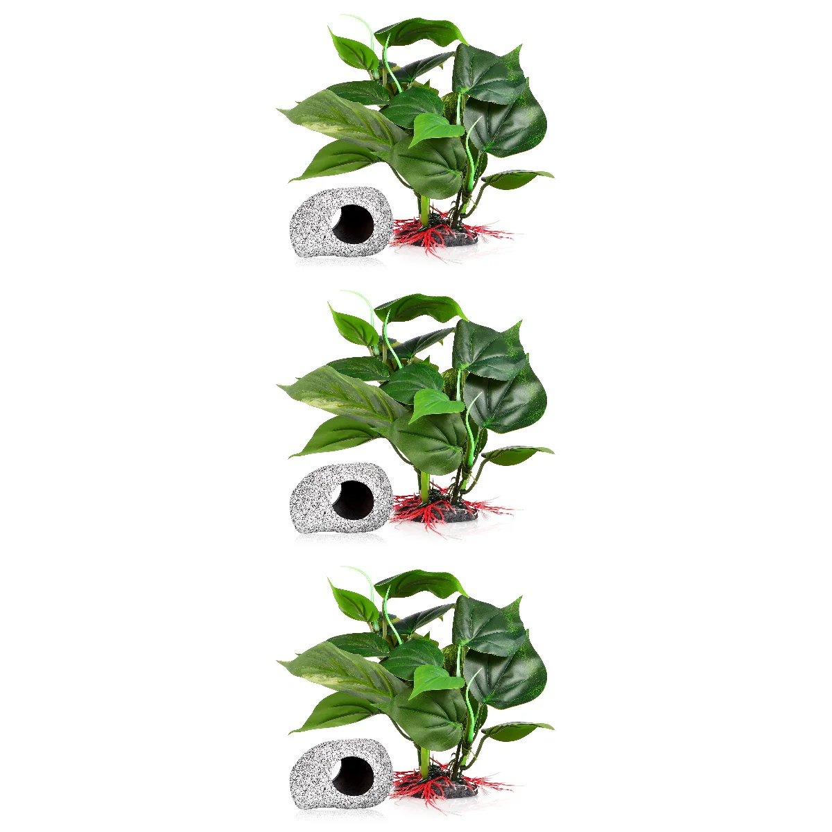3 Sets Tank Artificial with Cave Artificial Green with Cave Artificial and Hiding Cave
3 Sets Tank Artificial with Cave Artificial Green with Cave Artificial and Hiding Cave