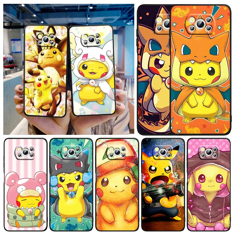 Cute Pokemon Pikachu For Xiaomi Civi Mi Poco X3 NFC F3 GT M4 M3 M2 X2 F2 Pro C3 F1 Silicone Shell Capa Black Phone Case
Cute Pokemon Pikachu For Xiaomi Civi Mi Poco X3 NFC F3 GT M4 M3 M2 X2 F2 Pro C3 F1 Silicone Shell Capa Black Phone Case