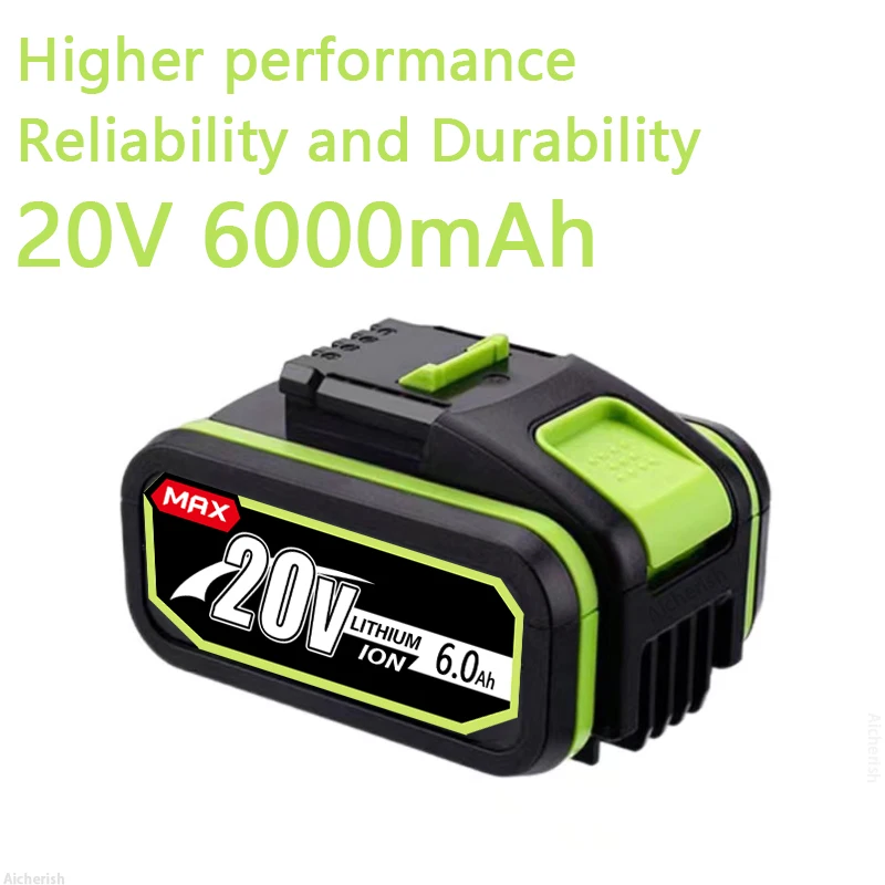 New Upgrade 20V 6000mAh 8000mAh High Capacity Lithium Battery Power Tools,For WA3551 WA3553 WX390 WX176 WX178 WX386 WX678
New Upgrade 20V 6000mAh 8000mAh High Capacity Lithium Battery Power Tools,For WA3551 WA3553 WX390 WX176 WX178 WX386 WX678