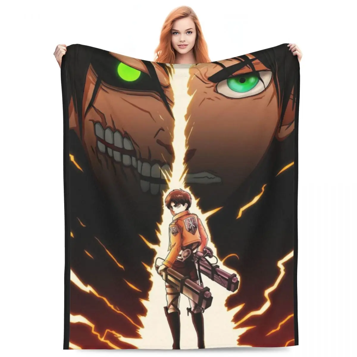 Beast Eyes Blankets Fleece Decoration Attack on Titan Multifunction Super Warm Throw Blanket for Home Bedroom Bedspread
Beast Eyes Blankets Fleece Decoration Attack on Titan Multifunction Super Warm Throw Blanket for Home Bedroom Bedspread